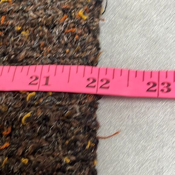 Vintage Alps Brown Marled V Neck Pullover Sweater Cableknit Long Sleeves Medium - Picture 8 of 8